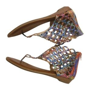 Zigi Soho Melaa Rainbow Gladiator Womens Boho Sandals